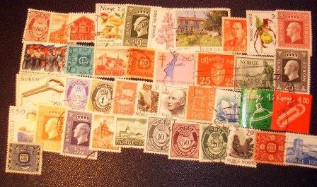 00716 40 Briefmarken aus Norwegen